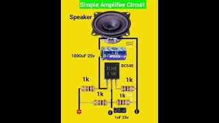 Bc547 amplifier circuit diagram electronic electrical amplifier shorts short [upl. by Rayshell]