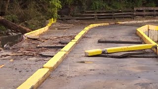 Greenway washed away by Hurricane Helene [upl. by Damiano761]