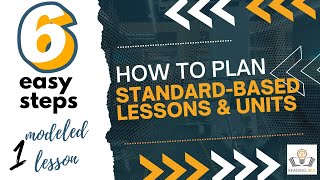 Planning a StandardsBased Lesson or Unit [upl. by Terena583]