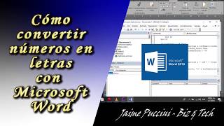 Convertir números en letras en Word 2007 al 2016 usa formularios y macros [upl. by Lebezej]