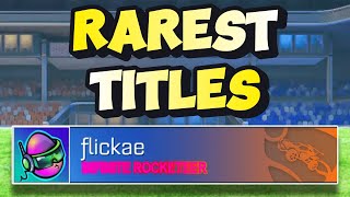 Top 10 Rarest Titles In Rlss [upl. by Ardolino373]