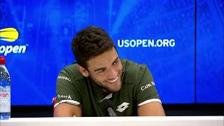 Matteo Berrettini quotYou have to fake a little bit to yourselfquot  US Open 2019 R4 Press Conference [upl. by Doolittle662]