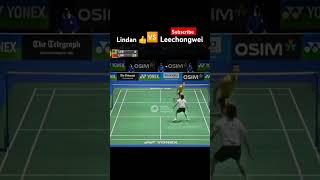 quotThe Badminton Titans Lin Dan vs Lee Chong Weiquot badminton shorts smash lindan leechongwei [upl. by Ahsemik]