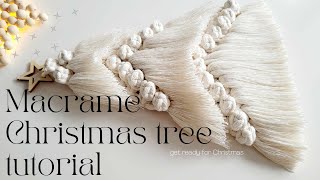 Macrame Christmas tree tutorial DIY A StepbyStep Guide to Your Own Macramé Christmas Tree [upl. by Balkin]