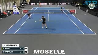 Harold Mayot vs Yosuke Watanuki  綿貫 陽介  Moselle Open 2023 Highlights [upl. by Sadie704]