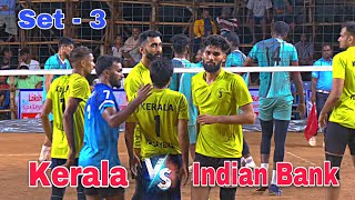 💥 Indian Bank Vs Kerala  Set  3  Full HD 👌 Bargur Invitational Tournament  2024 [upl. by Asilahs]