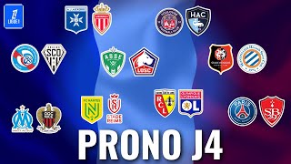 Mes PRONOS pour la 4éme journée de LIGUE 1 [upl. by Eireva]