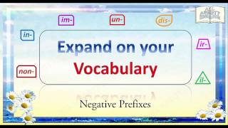 Animated English LessonNegative Prefixes Copyright All Abbott English english vocabulary [upl. by Etram]