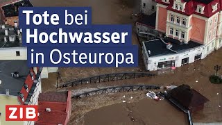 Rumänien Polen und Tschechien unter Wasser  ZIB1 vom 15092024 [upl. by Gnouhp]