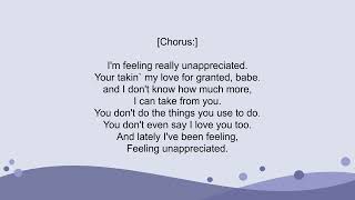 Cherish  Unappreciated Lyrics [upl. by Medrek]