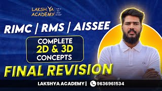 Sainik Schools Military Schools RIMC Entrance Exams  Master 2D amp 3D Concepts by Lakshya Academy [upl. by Soneson]