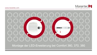 Marantec  Montage der LEDErweiterung bei Comfort 360 370 380 [upl. by Rikki]