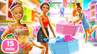 Barbie et ses amies se préparent à la naissance du bébé Meilleurs jeux avec les poupées pour filles [upl. by Gingras]