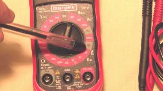 How to use a Multimeter for beginners  KK4WW [upl. by Ethben]