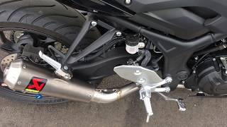 Yamaha MT03  Akrapovic Full Exhaust System [upl. by Lew]