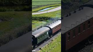 Stoomtrein van Hoorn  Medemblik short drone [upl. by Nibroc]