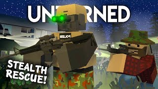 STEALTH RESCUE MISSION Unturned Survival Roleplay 22 [upl. by Sylvia]