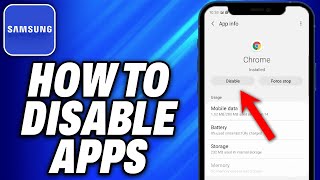 How To Disable Apps On Samsung 2024  Easy Fix [upl. by Belldame]