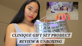 UNBOXING and REVIEW OF CLINIQUE PRODUCTS GIFT SET  perfect for christmas gift [upl. by Augie61]