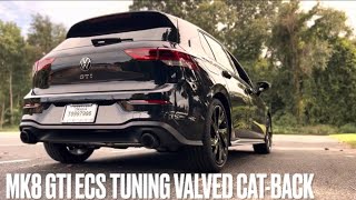 Mk8 GTI ecstuning Valved catback exhaust [upl. by Enamrahs]