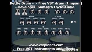 Kettle Drum  Free VST drum timpani  vstplanetcom [upl. by Belldas]