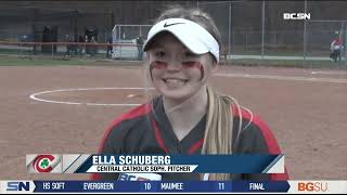 12 Strikeouts by Schuberg Leads Central Catholic to Victory over Southview [upl. by Aicek]