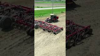 620 HP tractor amp 80 foot seedhawk vaderstad seeding in canada farming [upl. by Alah35]