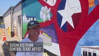 La Salle Avenue mural greets Waco drivers at Goodwill [upl. by Eeuqram]