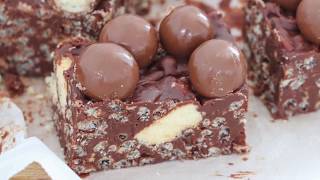 Malteser Chocolate Crackle Slice [upl. by Imefulo]