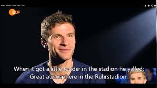 Müller Neuer and Lahm making fun of Kramers memory loss during World Cup final [upl. by Adey]