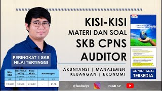 KISIKISI MATERI amp BENTUK SOAL TES SKB CPNS AUDITOR INTERNAL AUDITOR INSPEKTORAT SEMUA JURUSAN [upl. by Giuseppe]