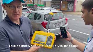 5G Measurement  Testing mmWave small cell in Sth Brisbane with SRM3006  Telstra [upl. by Amr360]