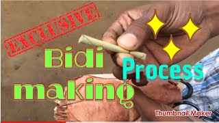 Bidi making processphotofactoryIndia [upl. by Atsejam729]