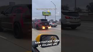 RAW FOOTAGE OF TRACKHAWK SHOOTING FLAMES🔥🔥😭 comment track hawk flame power [upl. by Blackmun]