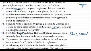 Histórico sobre Química Orgânica  Exercícios [upl. by Guild227]