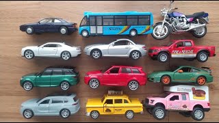 Die cast Metal Scale Color Model Welly Kinsmart Maisto  Sedan Bus Sports Taxi Motorcycle [upl. by Yeleak]