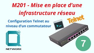 M20107Configuration Telnet sur un commutateur [upl. by Leuqar]