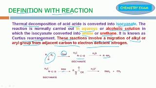 Curtius Rearrangement  Definition with Reaction and Mechanism [upl. by Nonohcle]