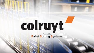 Pallet Sorting Systems BV  Colruyt Belgium [upl. by Blanding]