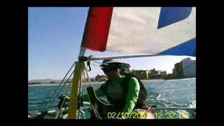 Kayak disco plus a vela sail sailing sensations valencia [upl. by Greenwell]