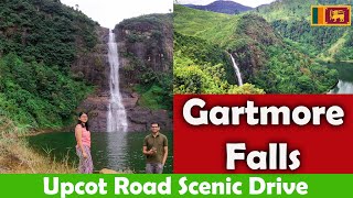 Gartmore Falls  Scenic Drive through Mountains  Maskeliya upcot Road  4K  Sri Lanka [upl. by Anelas]