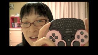 PS3 まさにPS3のために生まれたキーボード！コントローラー合体型！ [upl. by Rimisac]