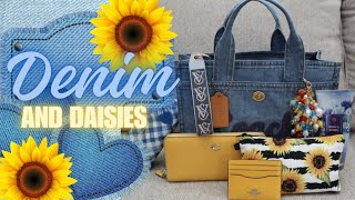 Coach Denim Cargo Tote WIMB Denim amp Daisies 💙💛💙🌻💙💛💙 [upl. by Haukom]