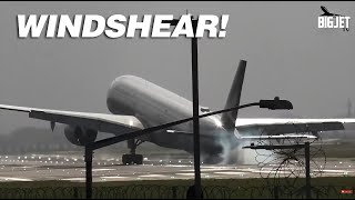 High Winds 🌬️✈️ at London Heathrow Airport Part 3 [upl. by Aivatra46]