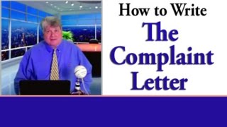 Complaint LetterHow to Write an Effective LetterEmail of Complaint [upl. by Bendix162]