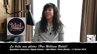 L’Œil du spectacle Interview Djazia Satour  Idol Hôtel  11 février 2019 [upl. by Mathi]