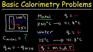 How To Solve Basic Calorimetry Problems in Chemistry [upl. by Nylodnew]