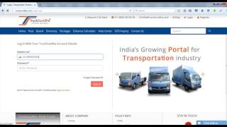 How Transporter can Login at TruckSuvidha [upl. by Leoine]