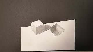 Come disegnare un cubo 3D Disegno tridimensionale Tutorial facile da realizzare [upl. by Lynelle131]