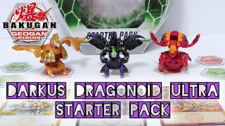 DARKUS DRAGONOID ULTRA Starter Pack HarperionViloch  Geogan Rising  BAKUGAN UNBOX [upl. by Sproul764]